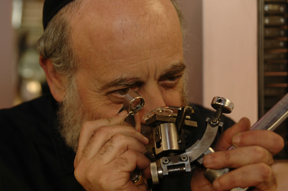Julius Klein trains both men and women in the diamond cutting trade